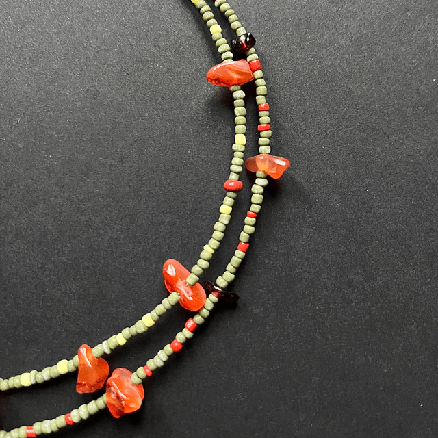 Groen-oranje ketting