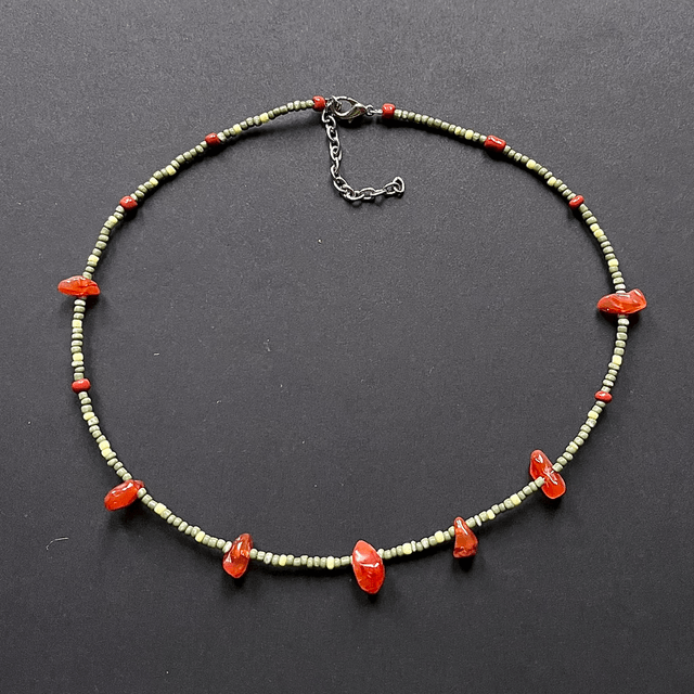 Groen-oranje ketting