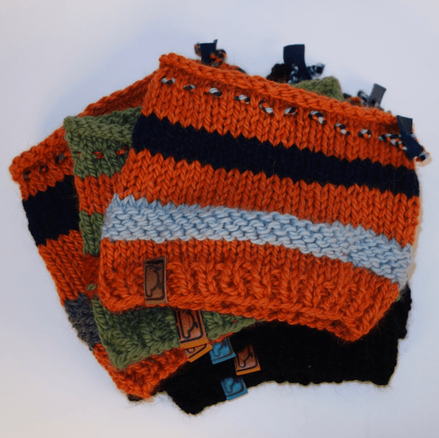 Zwart-blauw-grijze muts