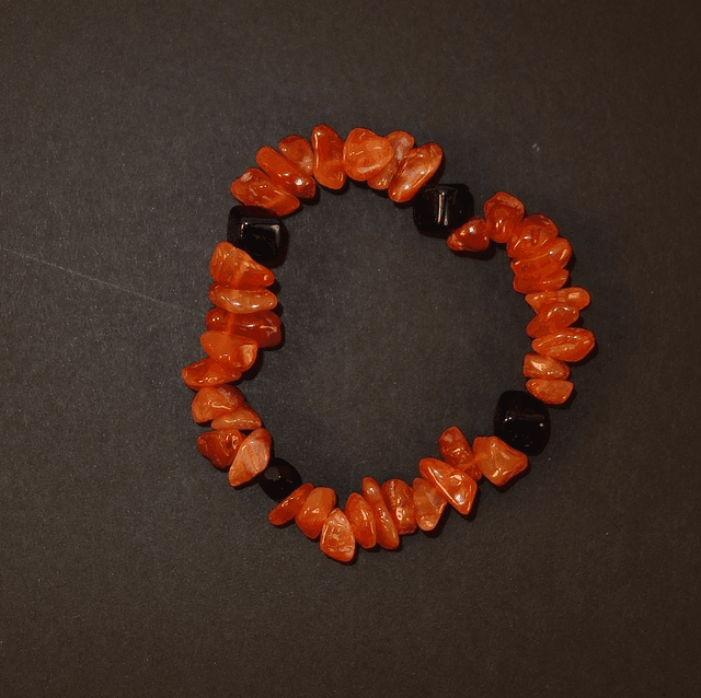 Oranje-blauwe armband